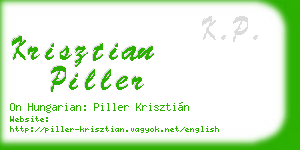 krisztian piller business card